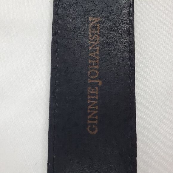 GINNIE JOHANSEN Leather Beaded women\'s belt black blue red 26 27 28 29 30 LK NEW main image 7